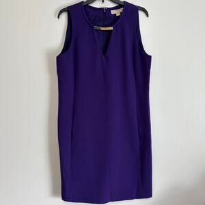 MICHAEL Michael Kors Purple Sleeveless Shift Dress Size 14